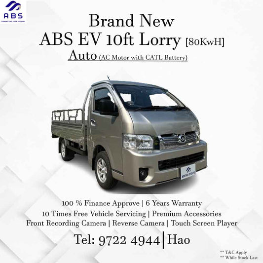 Golden Dragon ABS EV 10ft Lorry Auto (Fully Power by Electric)