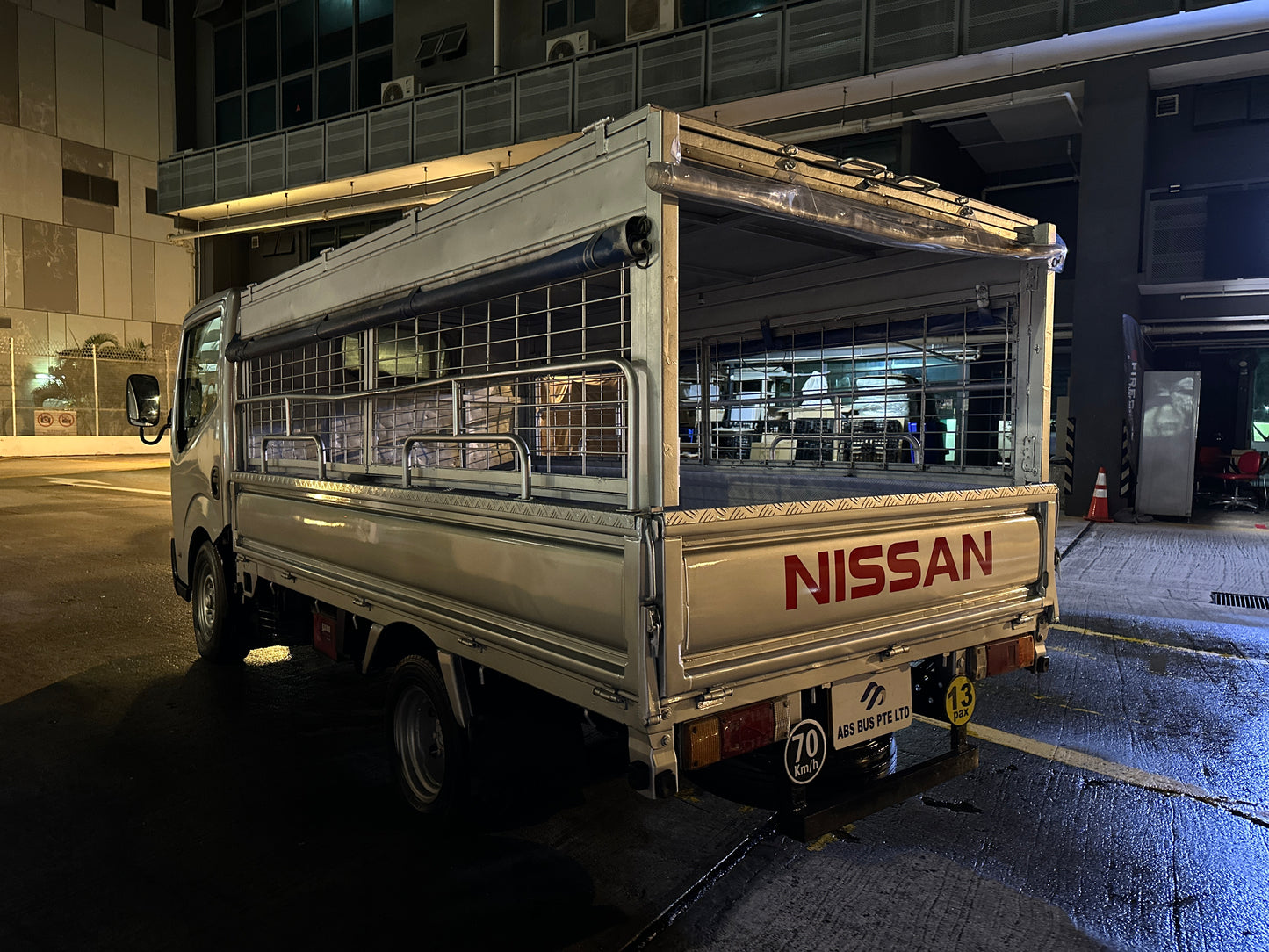 Nissan Cabstar 3.0M with Full Canopy & Checked Plated (COE end 2025)