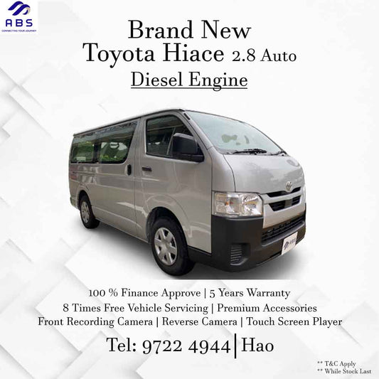 Toyota Hiace 2.0L Auto Petrol